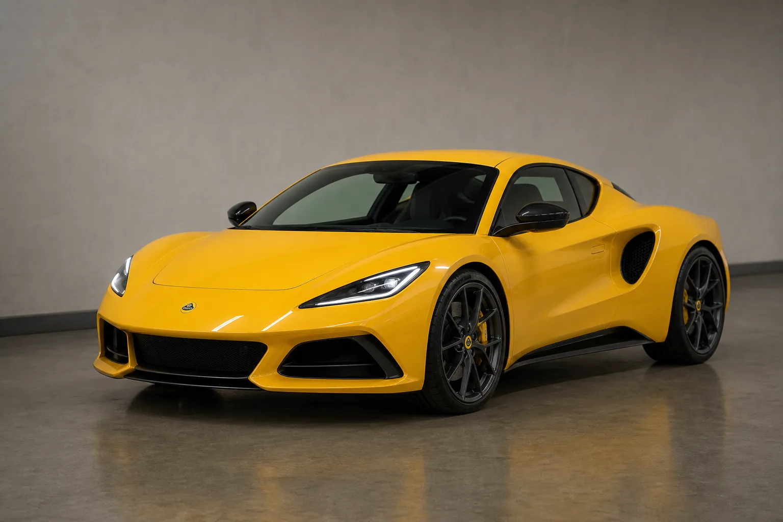 A Lotus in a vehicle inspection bay